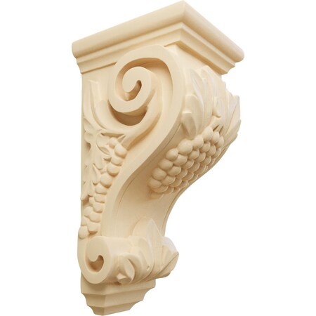 Ekena Millwork 4 1/2"W x 5"D x 10"H Medium Grape Corbel, Maple CORW04X05X10GRMA